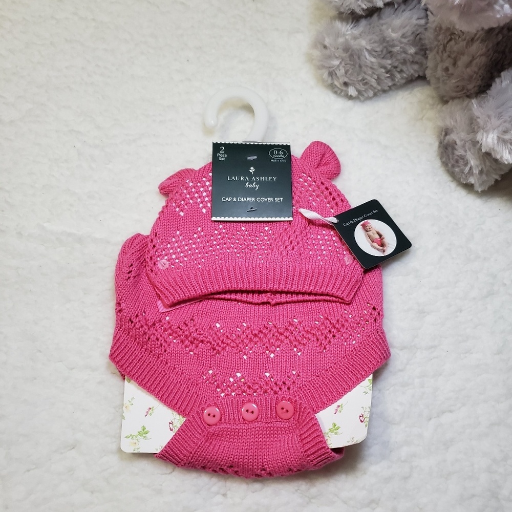 Laura Ashley Diaper Cover Set NWT